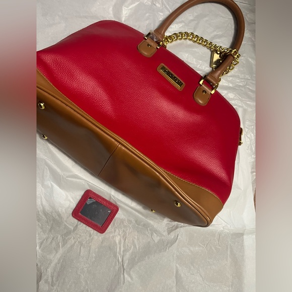 Joy & IMAN Red and Tan Women\'s Handbag